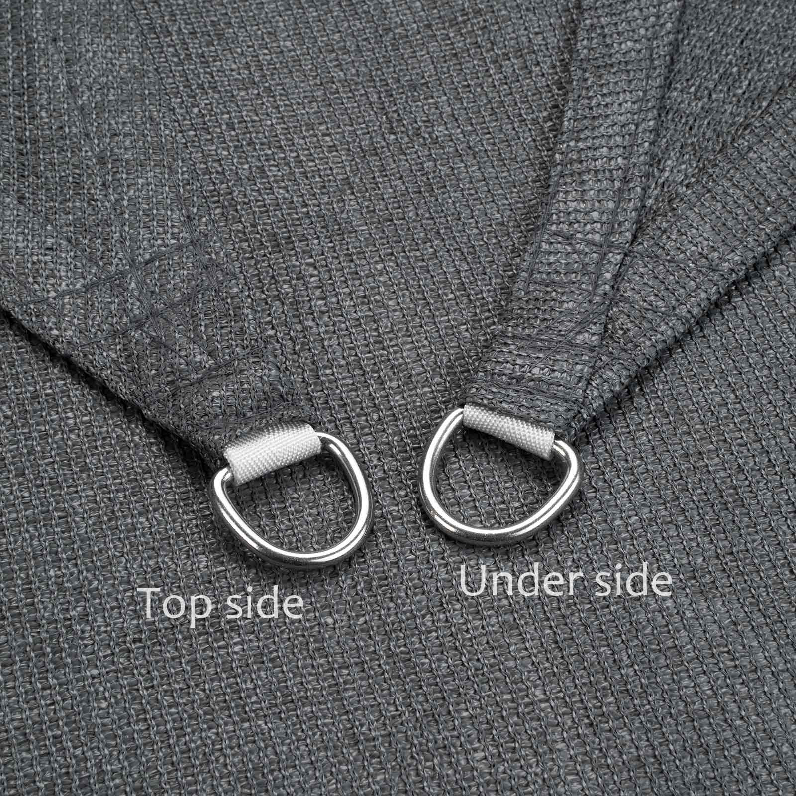 swift Sun Shade Sail 3m x 3m x 4.25m Right Angle Triangle HDPE Breathable 98% UV Block 3x3x4.25 Meter Triangular Awning Canopy Sail Shades for Garden Outdoor Patio with Free Ropes